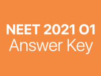 NEET 2021 O1 answer key