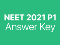 NEET 2021 P1 answer key