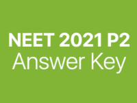 NEET 2021 P2 answer key