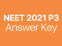 NEET 2021 P3 answer key