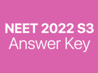 NEET 2022 S3 answer key