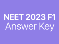 NEET 2023 F1 answer key