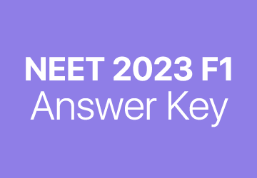 NEET 2023 F1 answer key