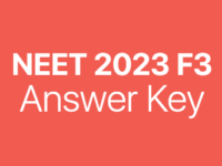 NEET 2023 F3 answer key