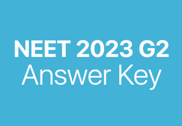 NEET 2023 G2 answer key