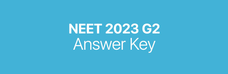 NEET 2023 G2 answer key