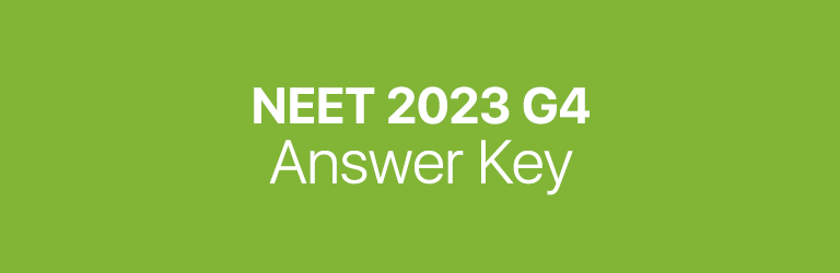 NEET 2023 G4 answer key