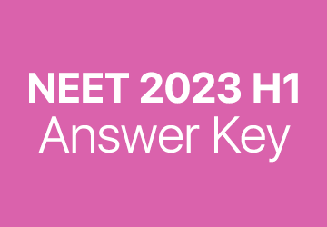 NEET 2023 H1 answer key