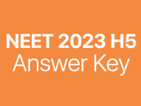 NEET 2023 H5 answer key