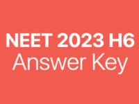 NEET 2023 H6 answer key