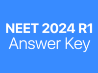NEET 2024 R1 answer key